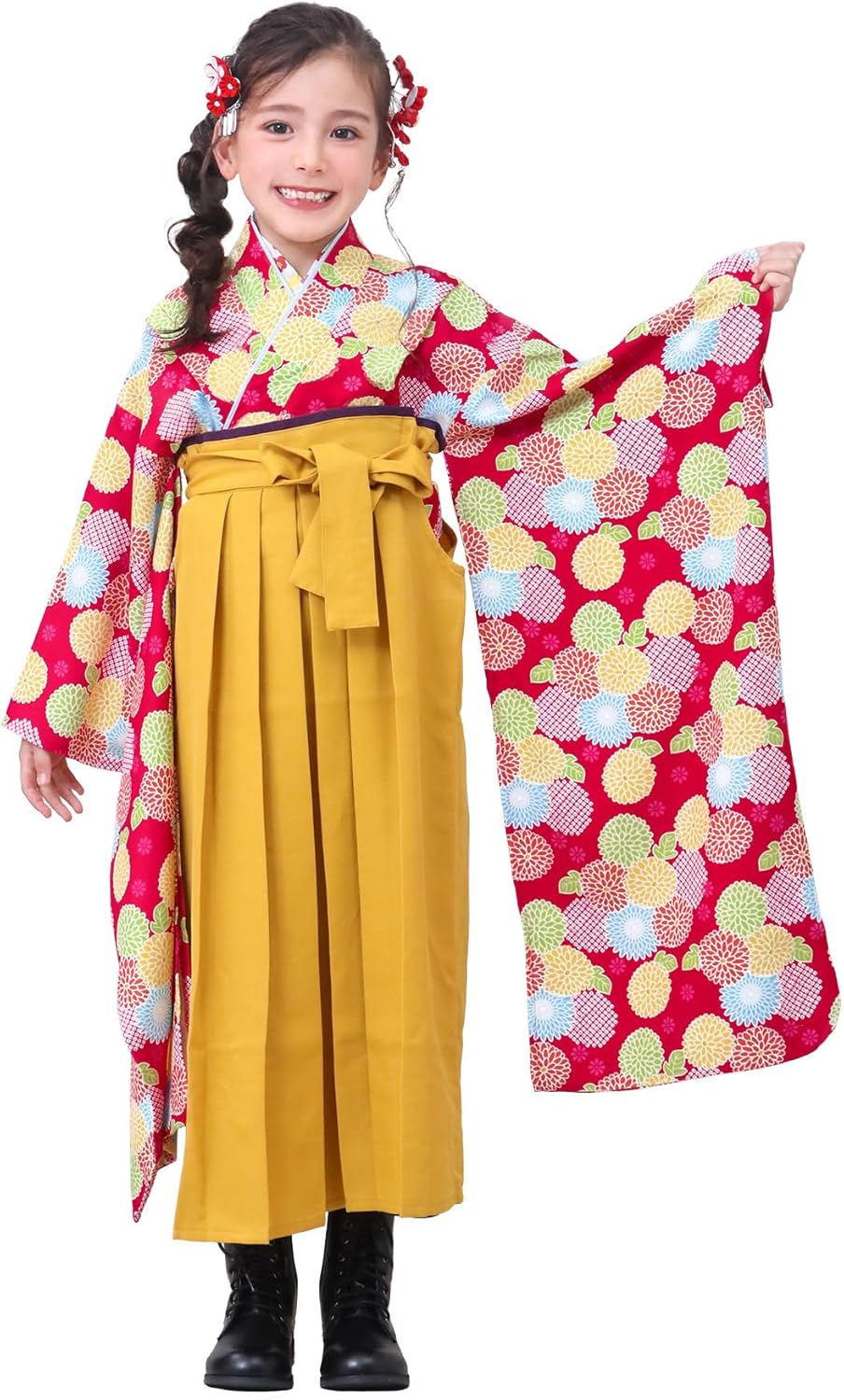 キョウエツ　卒業式　袴　簡単　着画有 KYOETSU 卒業式 袴 簡易袴 着付け簡単 安心の豪華5点フルセット